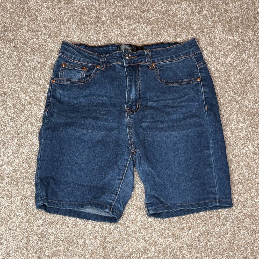 Classic Blue Denim Jean Shorts